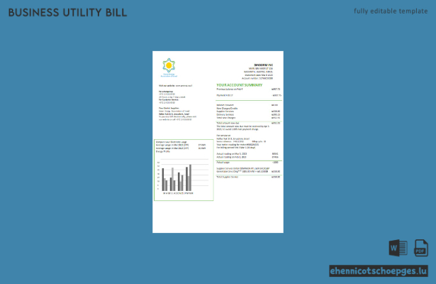 Beispielrechnung des Energieversorgers der Green Energy Association of Israel